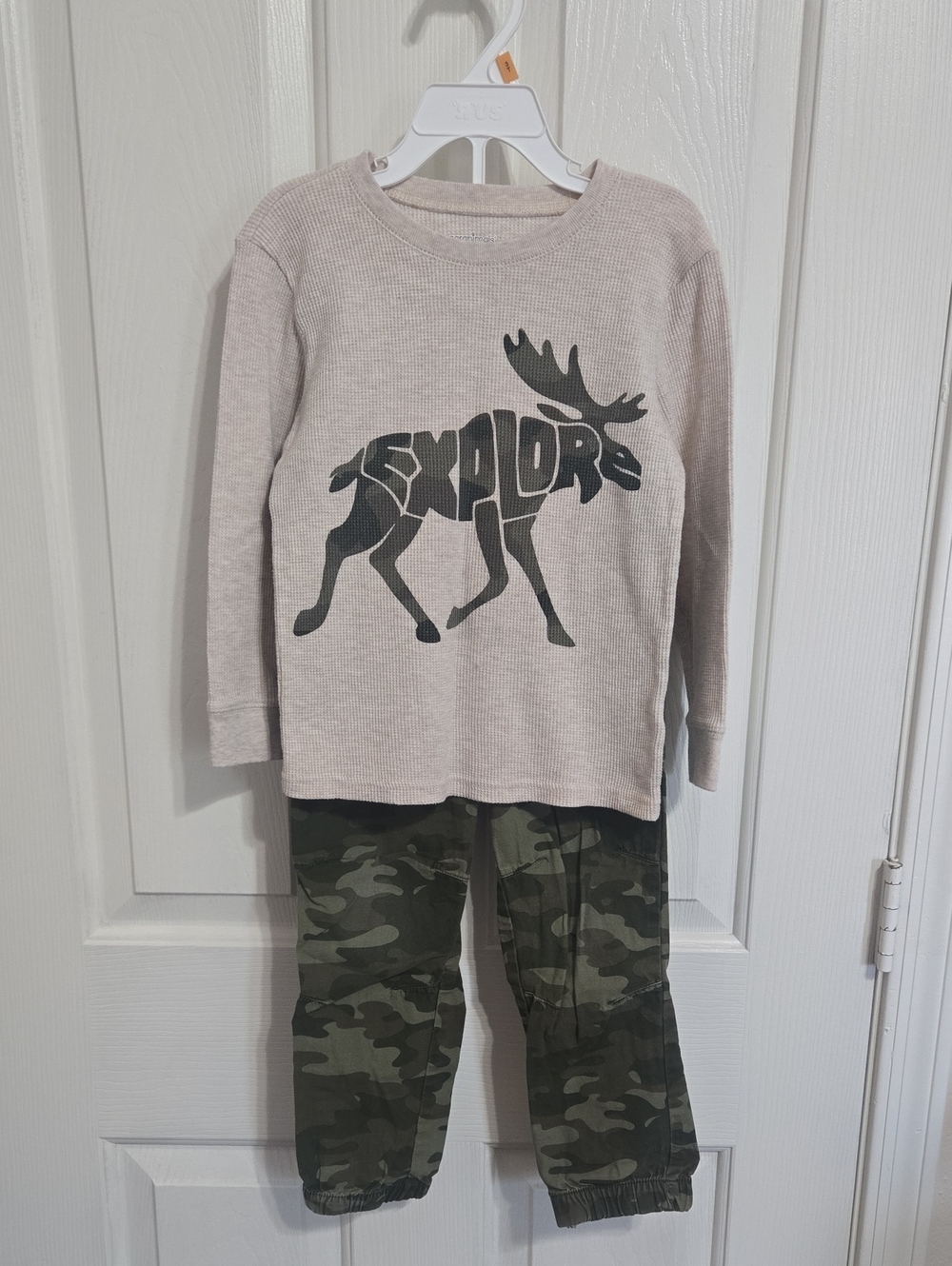 Garanimals green camo moose outfit